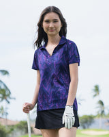Violet Vogue Women's Golf Polo - Yatta Golf