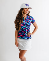 White 8-Track Golf Hat - Yatta Golf