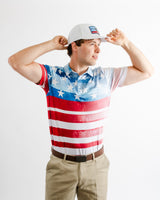 White Patriot Golf Hat - Yatta Golf