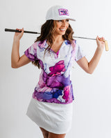 White Purplicious Golf Hat - Yatta Golf