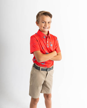 Youth Just Beachy Golf Polo - Yatta Golf