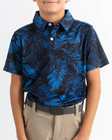 Youth Midnight Blue Golf Polo - Yatta Golf